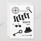 Invitation Fête d'Agent Secret (Devant)