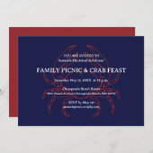 Invitation Fête d'alimentation du crabe (Devant / Derrière)
