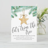 Invitation Fête d'amarrage de pin aquarelle moderne (Debout devant)