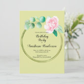 Invitation Fête d'anniversaire. (Debout devant)