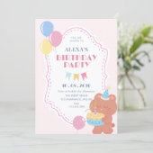 Invitation Fête d'anniversaire (Debout devant)