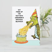 Invitation Fête d'anniversaire (Debout devant)