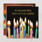 Invitation Fête d'anniversaire (Devant / Derrière)