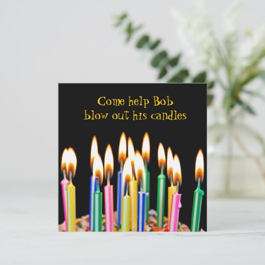 Invitation Fête d'anniversaire (Debout devant)