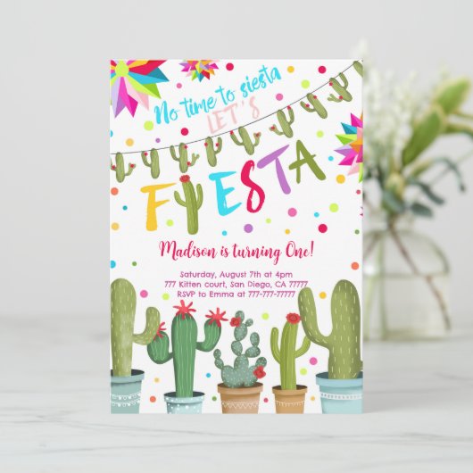 Invitation Fête d'anniversaire (Debout devant)