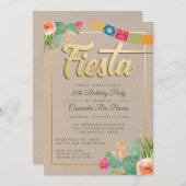 Invitation fête d'anniversaire (Devant / Derrière)