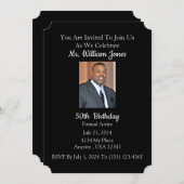 Invitation Fête d'anniversaire (Devant / Derrière)