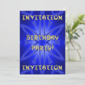 Invitation fête d'anniversaire (Debout devant)