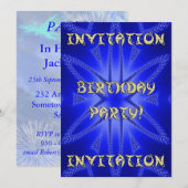 Invitation fête d'anniversaire (Devant / Derrière)