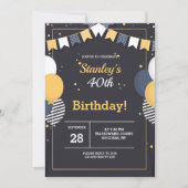 Invitation Fête d'anniversaire (Devant)