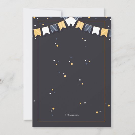 Invitation Fête d'anniversaire (Dos)