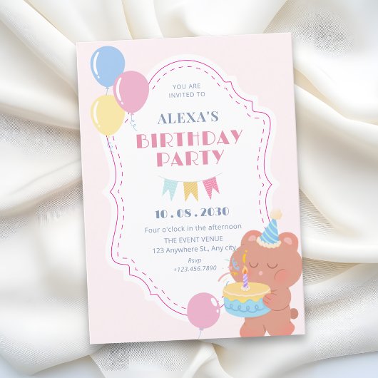 Invitation Fête d'anniversaire