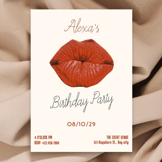 Invitation Fête d'anniversaire
