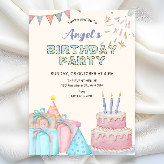Invitation Fête d'anniversaire