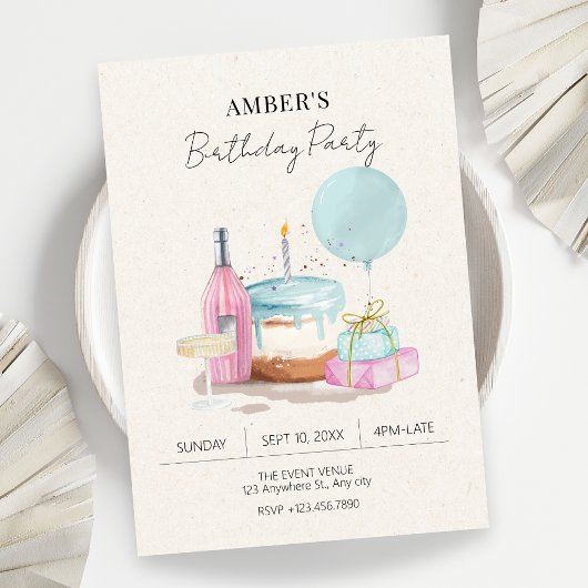Invitation Fête d'anniversaire