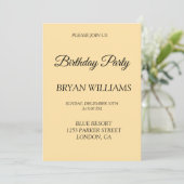 Invitation Fête d'ANNIVERSAIRE (Debout devant)