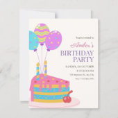 Invitation Fête d'anniversaire (Devant)