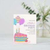 Invitation Fête d'anniversaire (Debout devant)