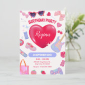 Invitation Fête d'anniversaire (Debout devant)