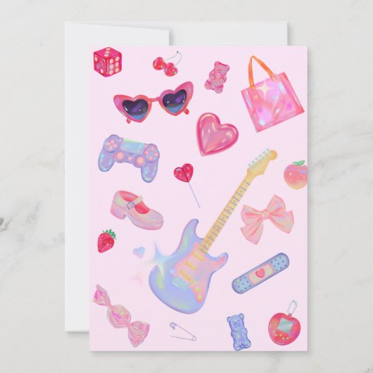 Invitation Fête d'anniversaire (Dos)