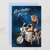 Invitation fête d'anniversaire (Devant / Derrière)