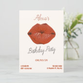 Invitation Fête d'anniversaire (Debout devant)