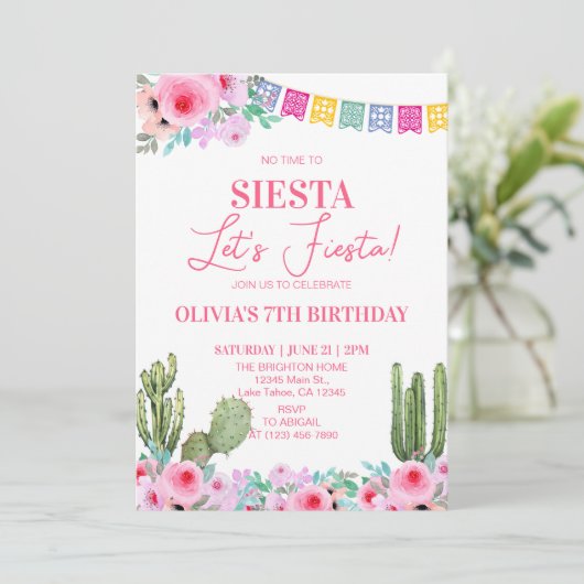 Invitation Fête d'anniversaire (Debout devant)