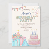 Invitation Fête d'anniversaire (Devant)