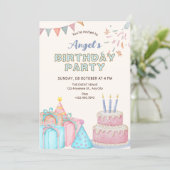 Invitation Fête d'anniversaire (Debout devant)