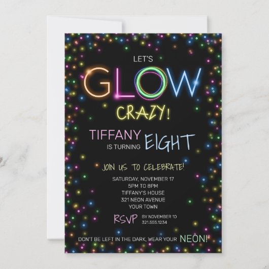 Invitation Fête d'Anniversaire (Devant)