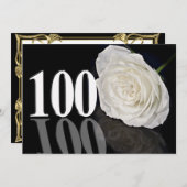 Invitation fête d'anniversaire 100 ans (Devant / Derrière)