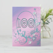 Invitation fête d'anniversaire 100 ans (Debout devant)