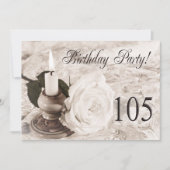 Invitation fête d'anniversaire 105 ans (Devant)