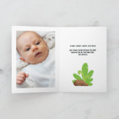 Invitation Fête d'anniversaire 1ère année noir et blanc sur l (Intérieur)