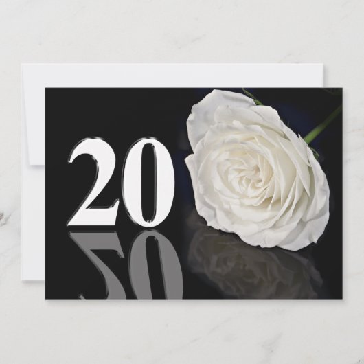 Invitation fête d'anniversaire 20 ans (Devant)