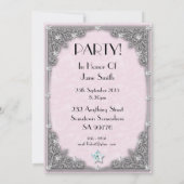 Invitation fête d'anniversaire 20 ans (Dos)