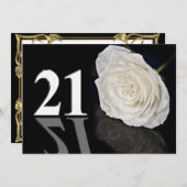 Invitation fête d'anniversaire 21 ans (Devant / Derrière)