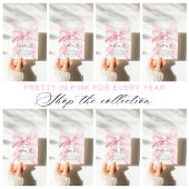 Invitation Fête d'anniversaire 21 ans avec un ruban rose