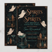Invitation Fête d'anniversaire 21 ans de Spirits & Spirits (Devant / Derrière)