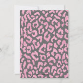 Invitation Fête d'anniversaire 21 ans Pink Leopard (Dos)