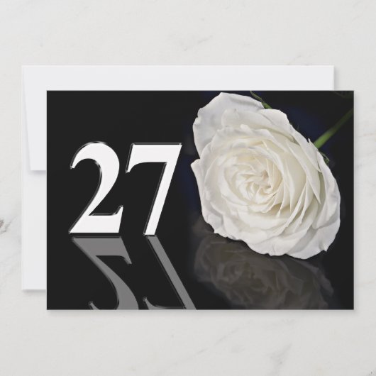 Invitation fête d'anniversaire 27 ans (Devant)