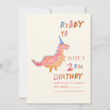 Fête d'anniversaire 2 ans du dinosaure rouge rex 2