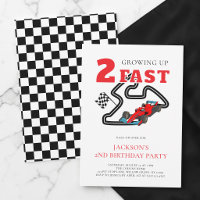 Fête d'anniversaire 2 ans Garçon Voiture rouge qui