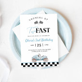 Invitation Fête d'anniversaire 2 ans Growing Up Two Fast Voit