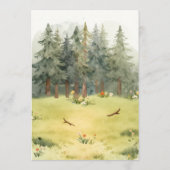 Invitation Fête d'anniversaire 2 ans Two the Woods Happy Camp (Dos)