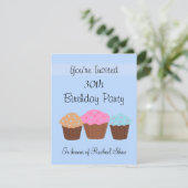 Invitation Fête d'anniversaire 30 ans (Debout devant)