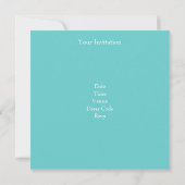 Invitation Fête d'anniversaire 30 ans Arc Bow Blanc Bleu sarc (Dos)