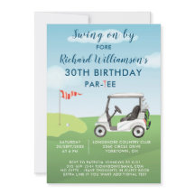 Fête d'anniversaire 30 ans thème golf hommes