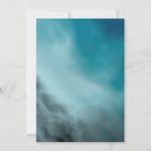 Invitation Fête d'anniversaire 30 ans Typography Moderne Teal (Dos)