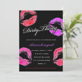 Invitation Fête d'anniversaire 311 trente sale (Debout devant)